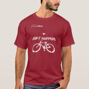 Camisa da bicicleta T - desloque acontece