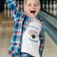 Camisa da Boliche para crianças personalizadas - L