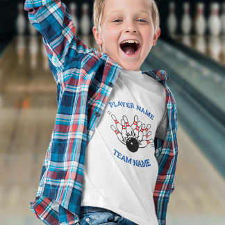 Camisa da Boliche para crianças personalizadas - L