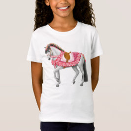 Camisa da boneca das meninas do cavalo dos