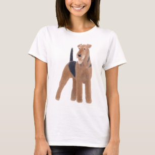 Camisa da boneca das senhoras de Airedale Terrier
