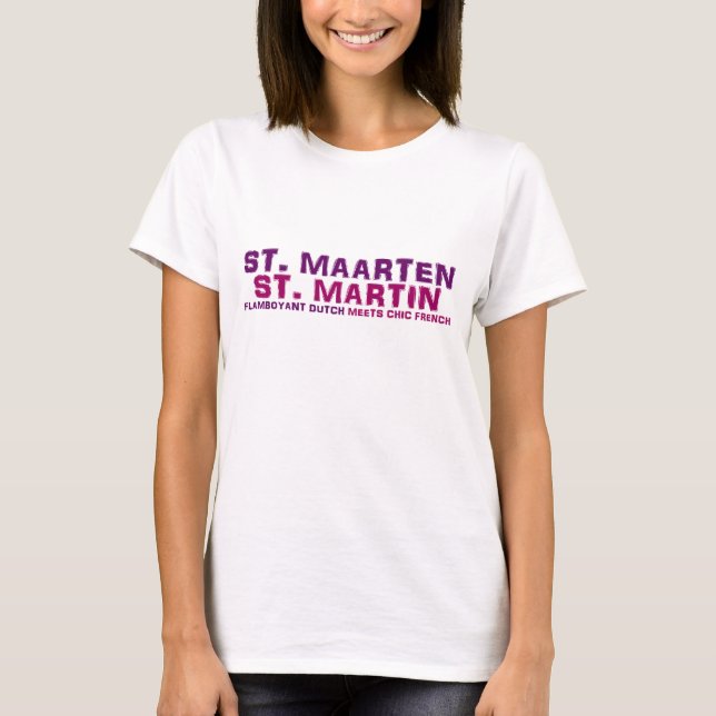 Camisa da boneca das senhoras do St. Maarten St (Frente)