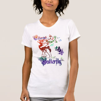 Camisa da borboleta do querubim