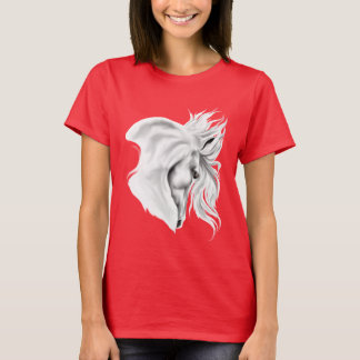 Camisa da Cabeça de Cavalo Branco