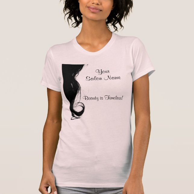 Camisa da camisola de alças do salão de beleza (Frente)