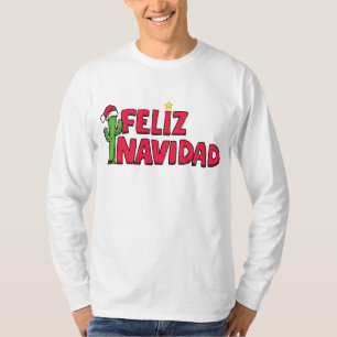 Camisa da camisola T de Feliz Navidad