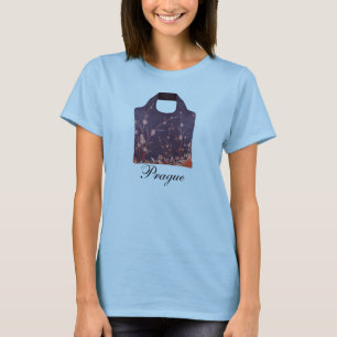 Camisa da campainha das mulheres roxas de Praga da