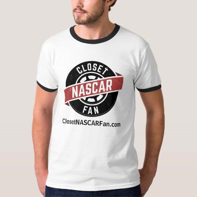 Camisa da campainha de ClosetNASCARFan com URL (Frente)