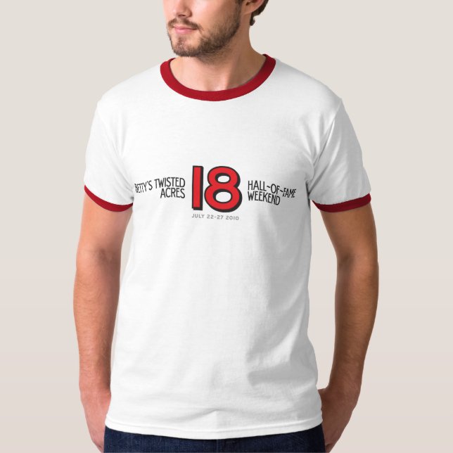 camisa da campainha dos homens HOF18 (Frente)