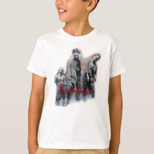 Camisa da campainha dos miúdos dos zombis