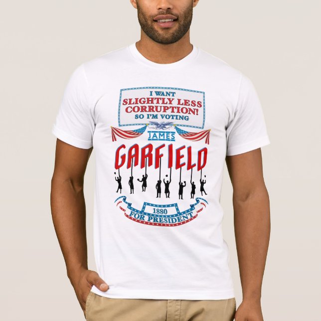 Camisa da campanha de James Garfield 1880 (homens) (Frente)