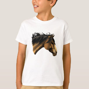 Camisa da cara do cavalo do Buckskin