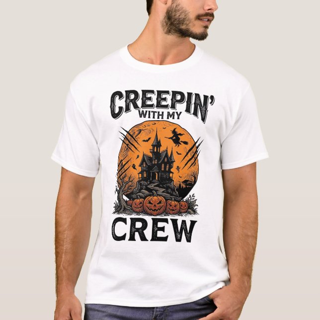 Camisa da Casa Assombrada de Halloween com Minha G (Frente)