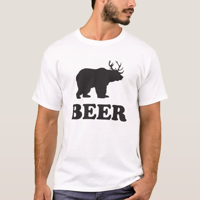 Camisa da cerveja (cervo do urso) (Frente)