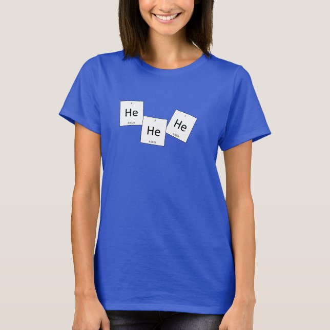 Camisa da chalaça do elemento do gás hilariante do (Frente)