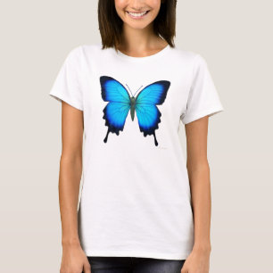 Camisa da colheita das senhoras da borboleta de