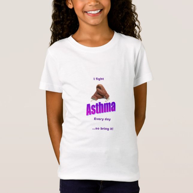 Camisa da consciência da asma da criança (Frente)