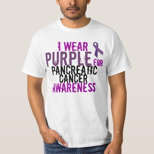 camisa da consciência do câncer de pâncreas (Frente)