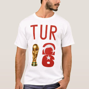 Camisa da Copa do Mundo Turquia 2026 com Nome e Nú