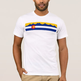 Camisa da cordilheira da bandeira de Colorado