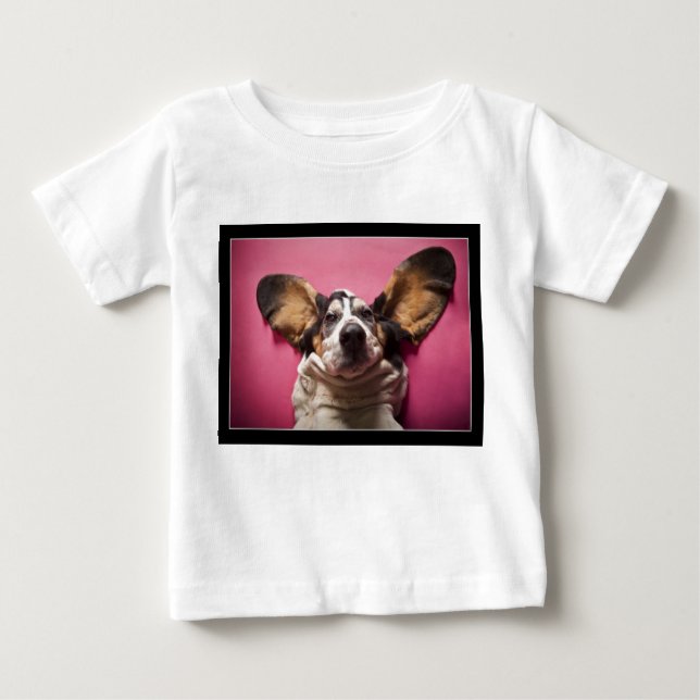 Camisa da criança da cara do Basset (Frente)
