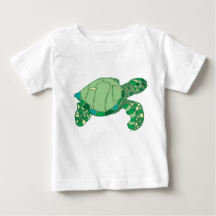 Camisa da criança da tartaruga de mar