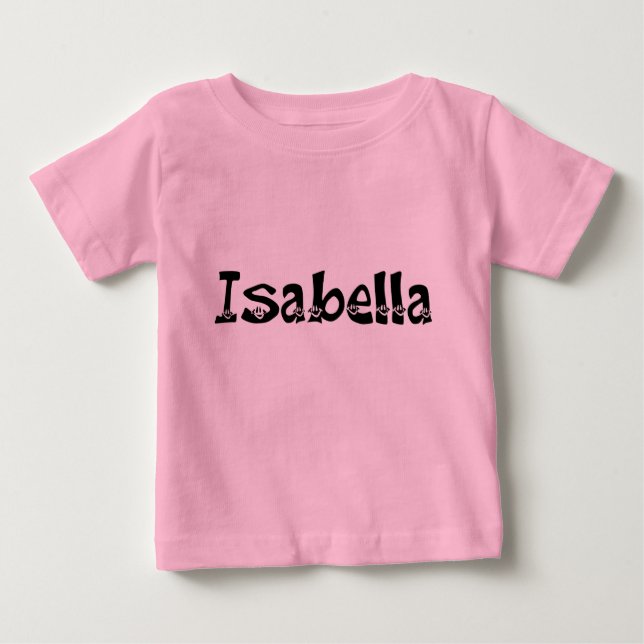 Camisa da criança de Isabella (Frente)