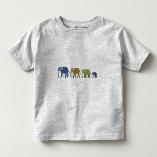 Camisa da criança dos elefantes africanos