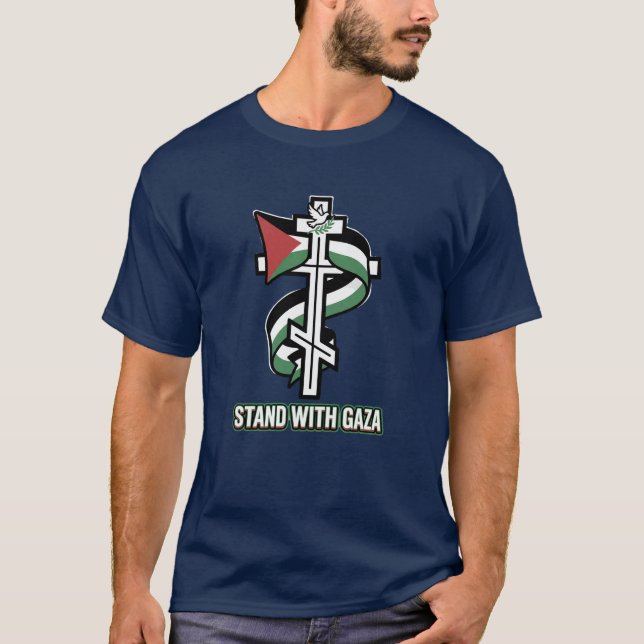 Camisa da Cruz Cristã Ortodoxa da Palestina (Frente)