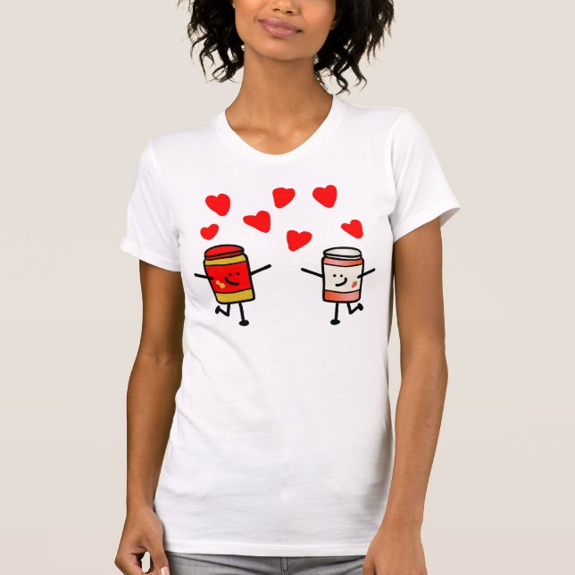 Camisa da dança do amor de PB&J (Frente)