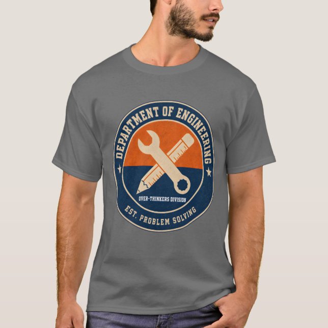 Camisa da Divisão dos Pensadores Excessivos de Eng (Frente)