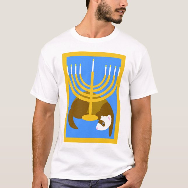 Camisa da doninha de Menorah (Frente)