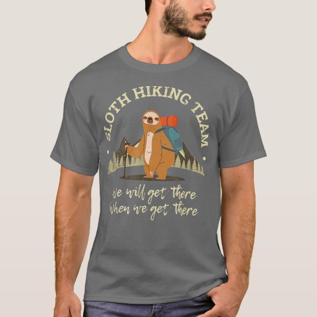 Camisa Da Equipe De Caminho Lenta Chegaremos Lá Qu (Frente)