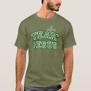 Camisa da equipe de Jesus Cristo e fé cristã