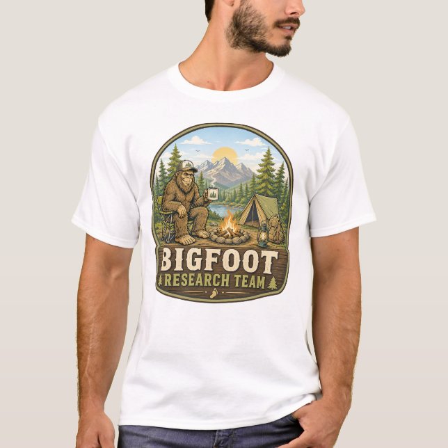 Camisa da Equipe de Pesquisa do Bigfoot (Frente)