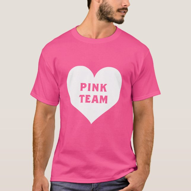 Camisa da Equipe Rosa da Guerra de Cores (Frente)