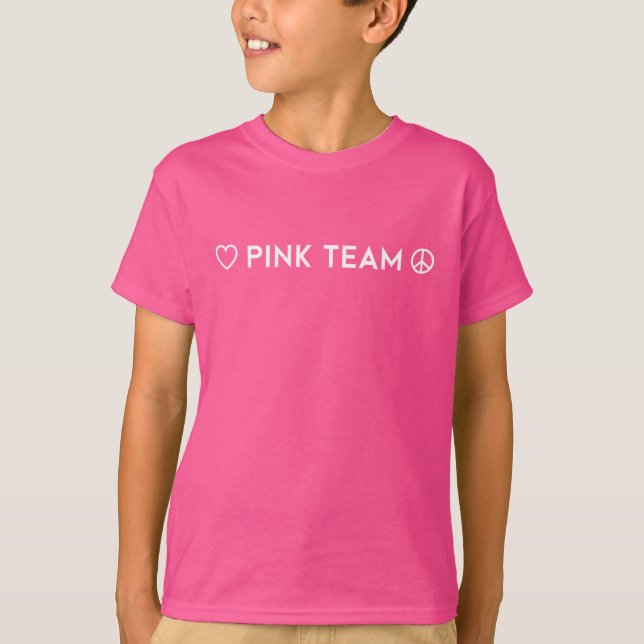 Camisa da Equipe Rosa de Guerra Cor (Frente)