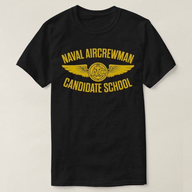 Camisa da Escola Candidata Naval Aircrewman (Frente do Design)
