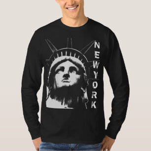 Camisa da estátua da liberdade da camisa da
