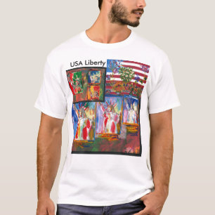 Camisa da estátua da liberdade NYC dos posters da