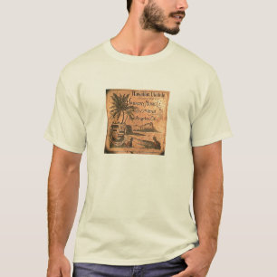 Camisa da etiqueta do Ukulele do vintage