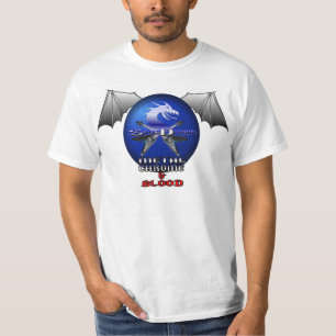 Camisa da excursão do cromo e do sangue do metal