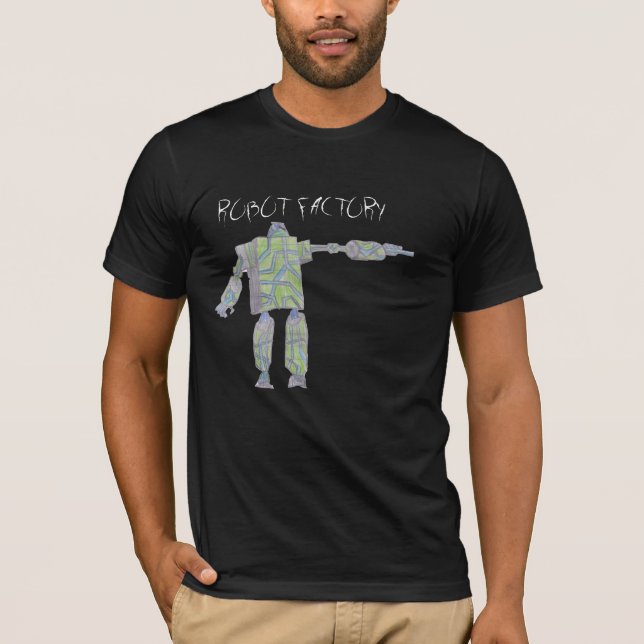 Camisa da fábrica de robô T (Frente)