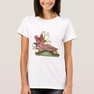 Camisa da fada da borboleta da morango