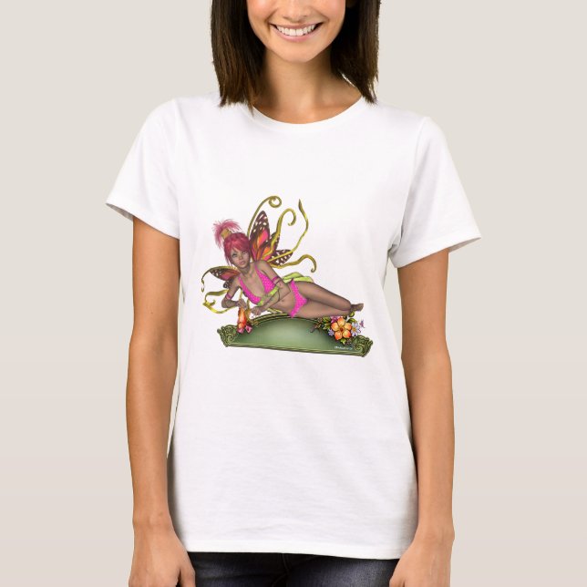 Camisa da fada da borboleta da morango (Frente)