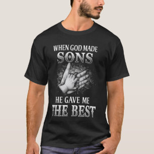 Camisa Da Família Quando Deus Fez Filhos Ele Me De
