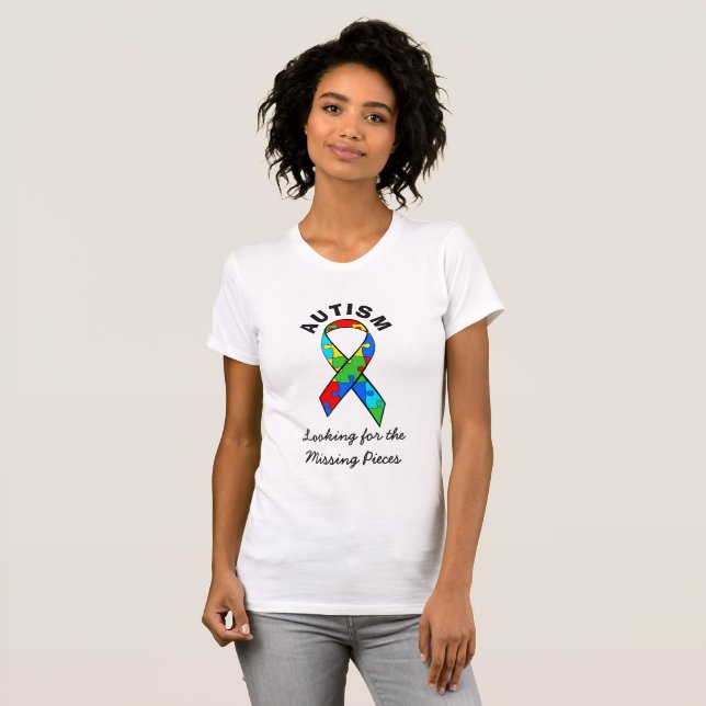 Camisa da Fita das Peças Faltando da Conscientizaç (Frente Completa)