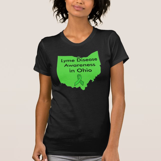 Camisa da Fita de Conscientização da Doença de Lym (Frente)