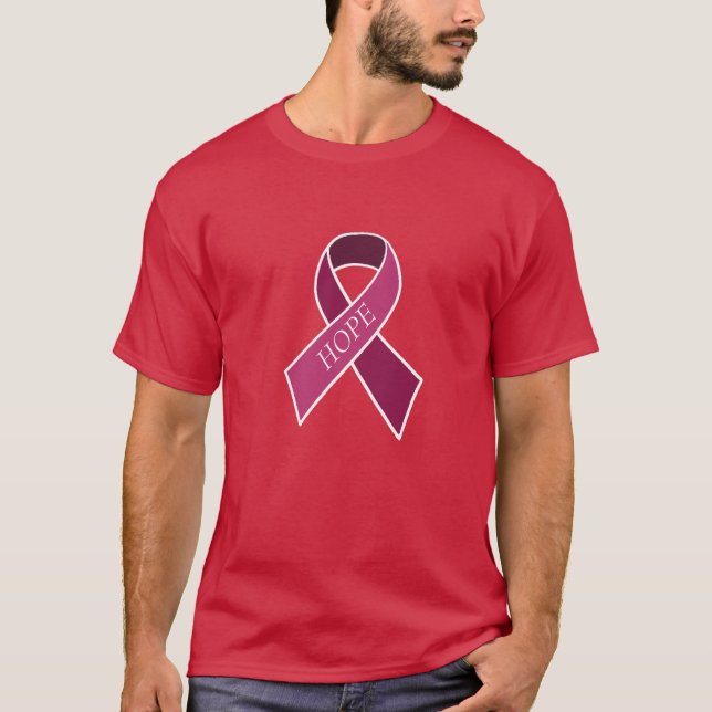 Camisa da Fita de Conscientização sobre Câncer de  (Frente)