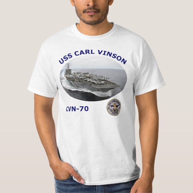 CAMISA DA FOTO T DE CVN 70 USS CARL VINSON (Frente)